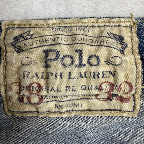 Polo Ralph Lauren Jeans Men 38x32 Med Wash Blue Thompson Relaxed RN 41381‎ - Picture 5 of 16